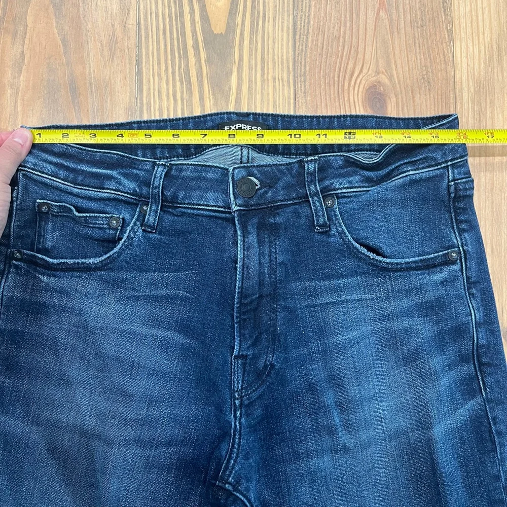 Men's‎ Express Relaxed Tapered Jeans Navy 31x32, 0024 B 1
